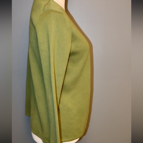 Mercer Street Studio Green Button Down Cardigan Top Size Small - Picture 8 of 15